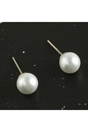 Top İncili Küpe 8 mm