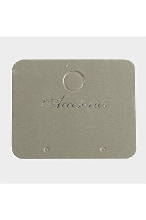 Gri Küpe Kartı 200 Adet