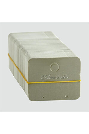 Gri Küpe Kartı 200 Adet