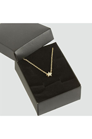 Sarı Renkli Yıldız Kutulu Kolye