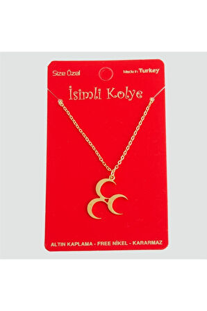 3 Hilal Uçlu Kolye