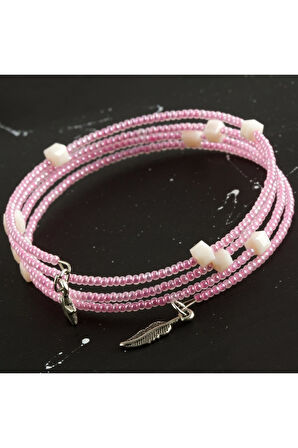 Helezon Kristal Boncuk Trend Bileklik