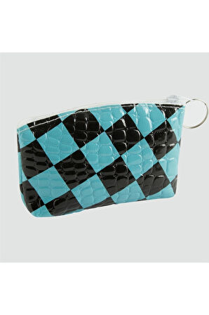 Kare Benekli Bozuk Para Cüzdanı