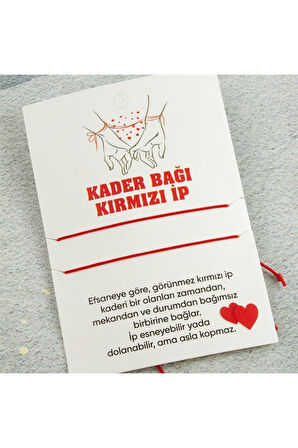 Kader Bağı Kırmızı İp Bileklik