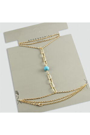 Oval Kristal Vücut Zinciri