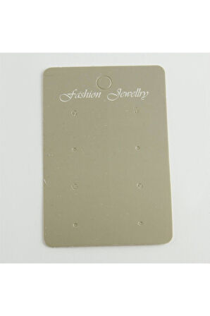 8 Delikli Gri Renkli Küpe Kartı