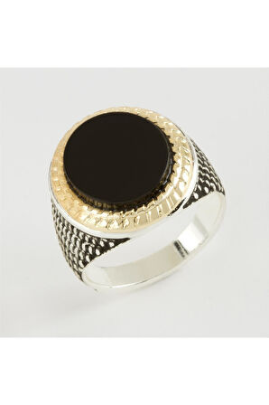 Yuvarlak Metal Erkek Yüzük