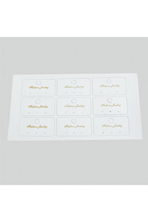 3 Delikli Lüx Küpe Kartı