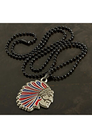 Kızılderili Metal Kolye