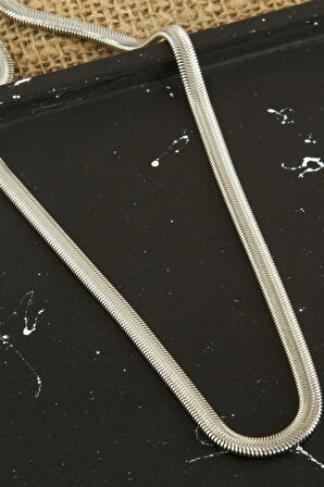 Kobra İtalyan Zincir Kolye 45 cm