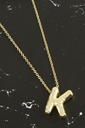 K Harfli Balon Kolye