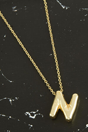 N Harfli Balon Kolye