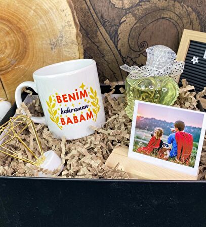 Benim Kahraman Babam Tasarımlı Hediye Seti