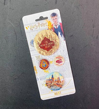 Harry Potter Lisanslı Rozet & Broş Çapulcu Haritası