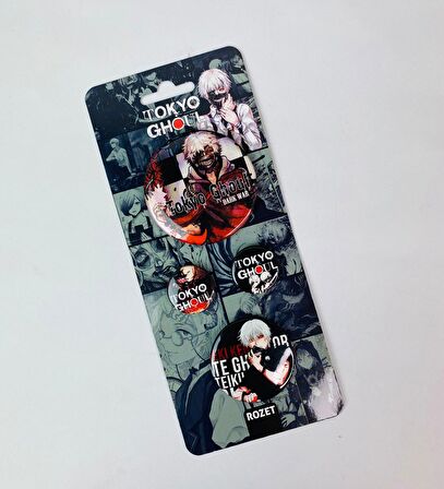Anime Tokyo Ghoul Tasarımlı Rozet & Broş