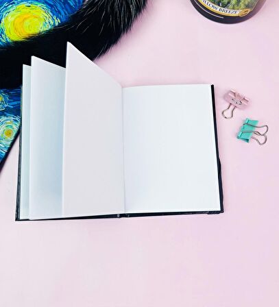 Mona Lisa Tasarımlı Sert Kapaklı Mini Defter