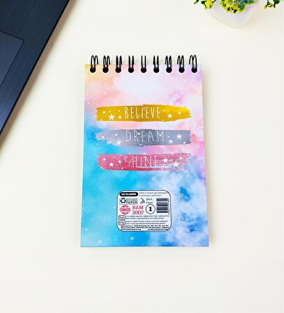 17x12Cm Sketch Book - Eskiz Defteri - Siyah Sayfa - 120 Gr - 64 Yaprak