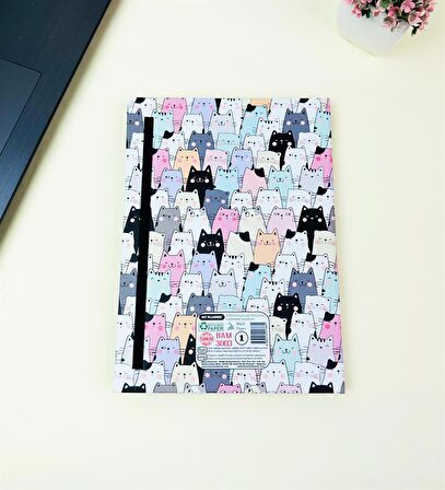 21x14Cm Sketch Book - Eskiz Defteri - Siyah Sayfa - 120 Gr - 56 Yaprak