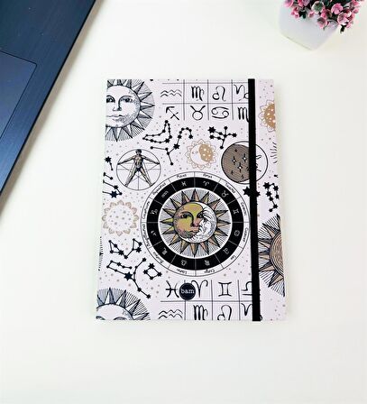 21x14Cm Sketch Book - Eskiz Defteri - Siyah Sayfa - 120 Gr - 56 Yaprak