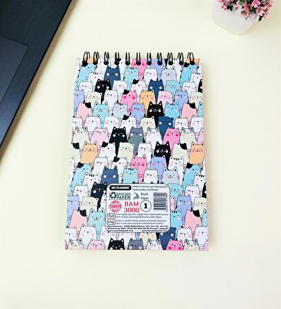 21x14Cm Üstten Spiralli Sketch Book - Eskiz Defteri - Siyah Sayfa - 260 Gr - 56 Yaprak