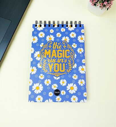 21x14Cm Üstten Spiralli Sketch Book - Eskiz Defteri - Siyah Sayfa - 260 Gr - 56 Yaprak