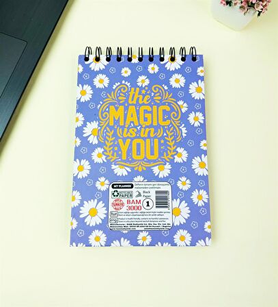 21x14Cm Üstten Spiralli Sketch Book - Eskiz Defteri - Siyah Sayfa - 260 Gr - 56 Yaprak