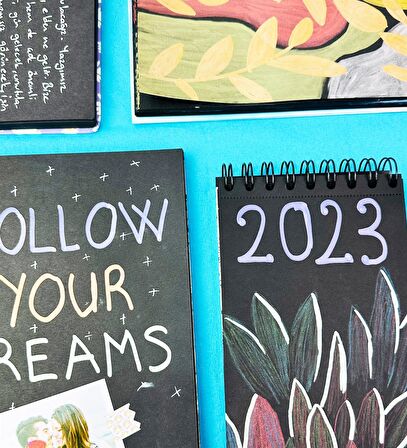 23x16Cm Sketch Book - Eskiz Defteri - Siyah Sayfa - 120 Gr - 64 Yaprak