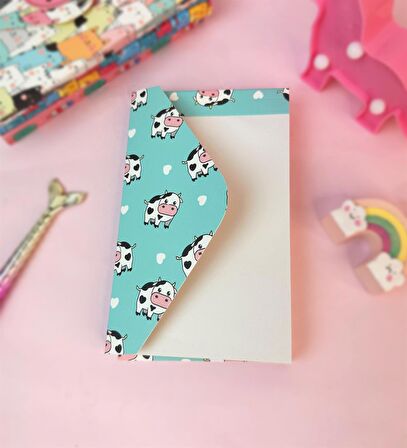 İnek Tasarımlı Zarf Defter