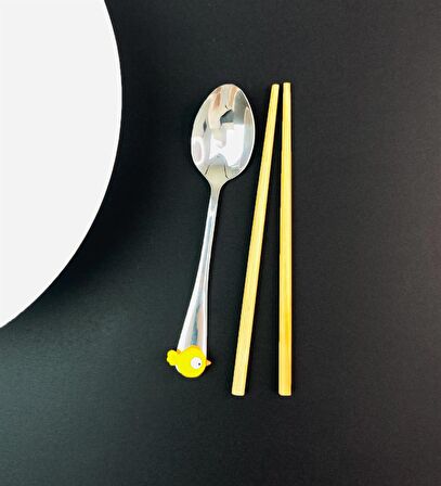 Kutulu chopstick Ve Kaşık Set