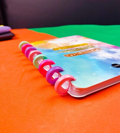 Believe Your Shine Tasarımlı Yeni Nesil Kalp Spiralli Defter