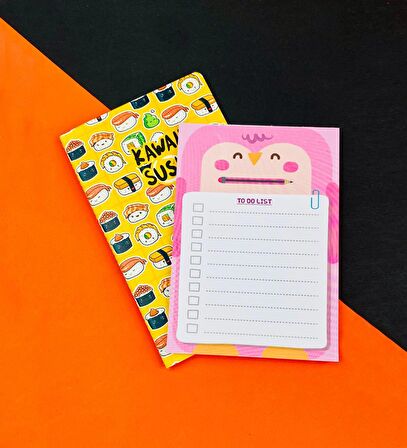 To Do List Yapılacak Listesi ve Dikişli Defter Seti Seri : 14