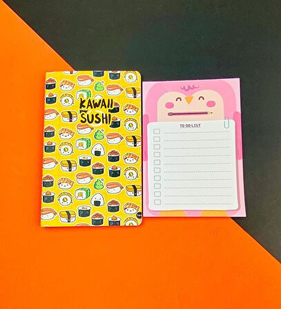To Do List Yapılacak Listesi ve Dikişli Defter Seti Seri : 14
