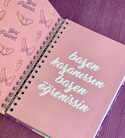 Özellerştirelebilir Hayallerinin Peşinden Git Tasarımlı Konuşan Ajanda	