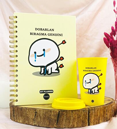 Dobarlan Bıragma Gendini Tasarımlı Konuşan Ajanda Ve Kahve Bardağı Set
