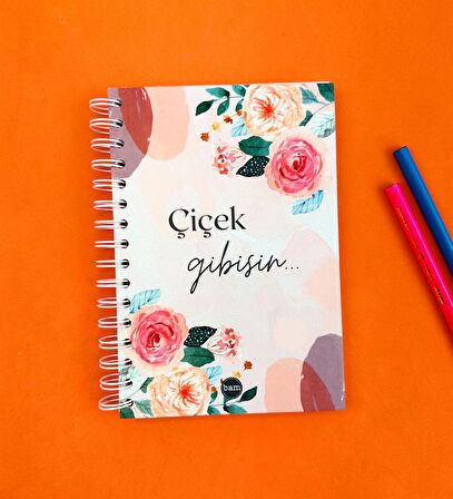 Çiçek Gibisin 21x14Cm A5 Sketch Book - Eskiz Defteri - 270 Gr - 36 Yaprak