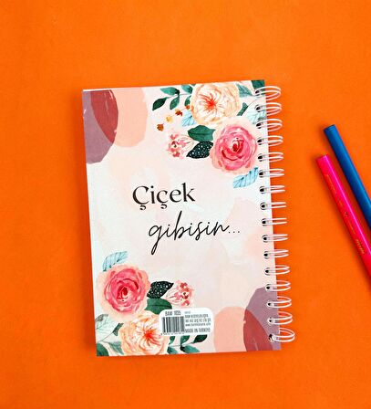Çiçek Gibisin 21x14Cm A5 Sketch Book - Eskiz Defteri - 270 Gr - 36 Yaprak