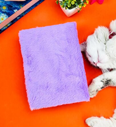 Sevimli Meyve Kabartmalı Peluş Defter