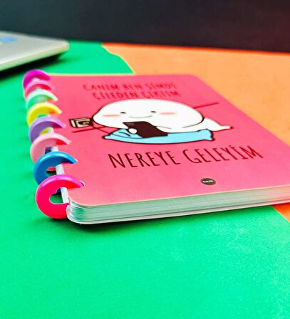 Çileden Çıktım Tasarımlı Yeni Nesil Kalp Spiralli Defter