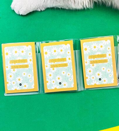Papatya You Only Tasarımlı PP Mini Çanta Defter Ve Kalem Set