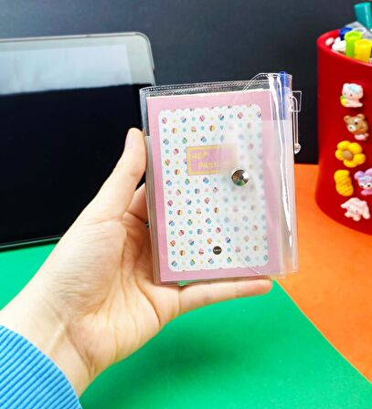 Hep Parılda Tasarımlı PP Mini Çanta Defter Ve Kalem Set