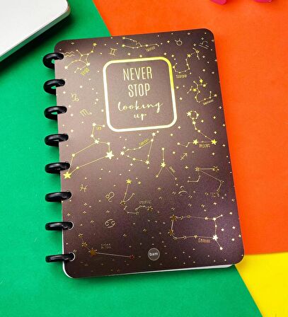 Yıldız Haritası Yeni Nesil Kalp Spiralli Defter