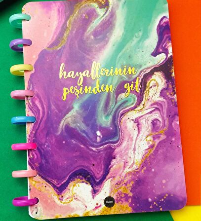 Hayallerinin Peşinden Git Yeni Nesil Kalp Spiralli Defter