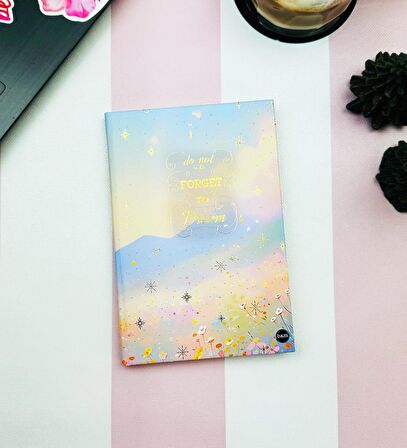 Do Not Forget To Dream Tasarımlı Lastikli Defter