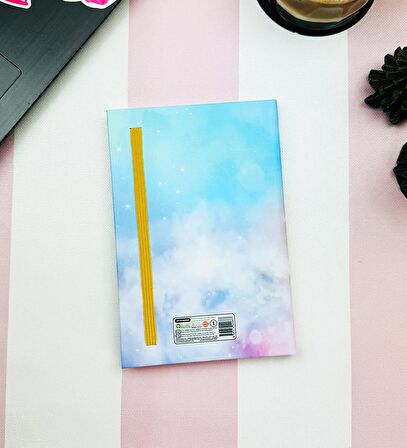 Bu Işıltılı Hayatı Ben Seçtim Tasarımlı Lastikli Defter