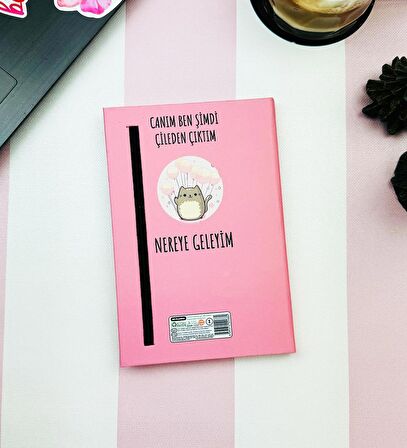 Çileden Çıktım V2 Tasarımlı Lastikli Defter