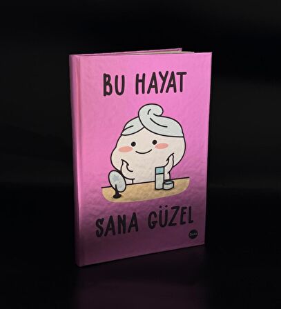 Metal Kapaklı Bu Hayat Sana Güzel Tasarımlı Lastikli Defter