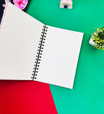 Rabbit Like It Tasarımlı Spiralli Defter 