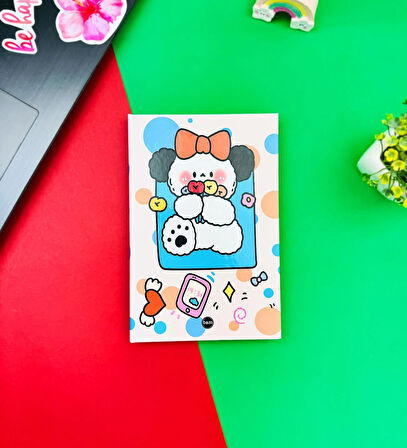 Bow Rabbit Tasarımlı Lastikli Defter