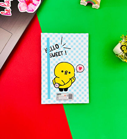Hello Sweet Civciv Tasarımlı Lastikli Defter