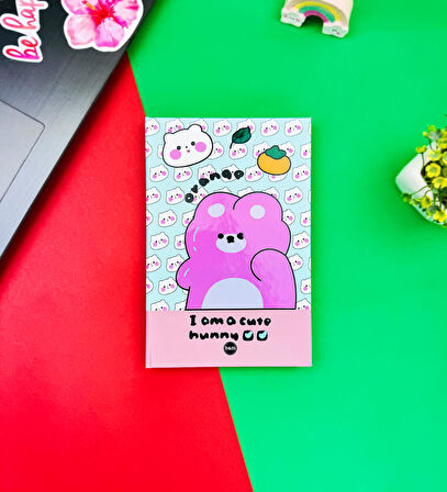 Orange Tasarımlı Lastikli Defter